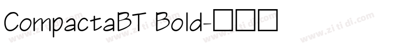 CompactaBT Bold字体转换